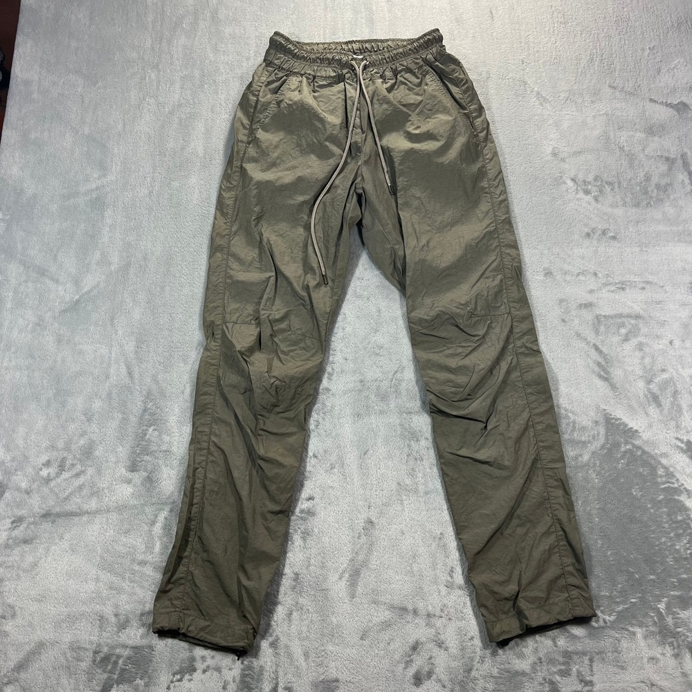 John Elliott Womens Windbreaker Pant Size 0 Olive Green Adjustable Ankle SS19